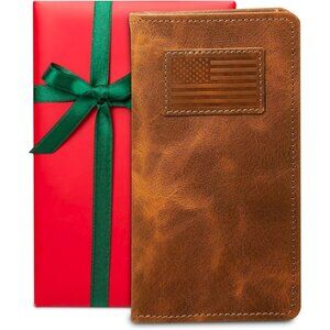 HYD Western Leather Wallet Full-Grain Classic Bifold Design For Men's